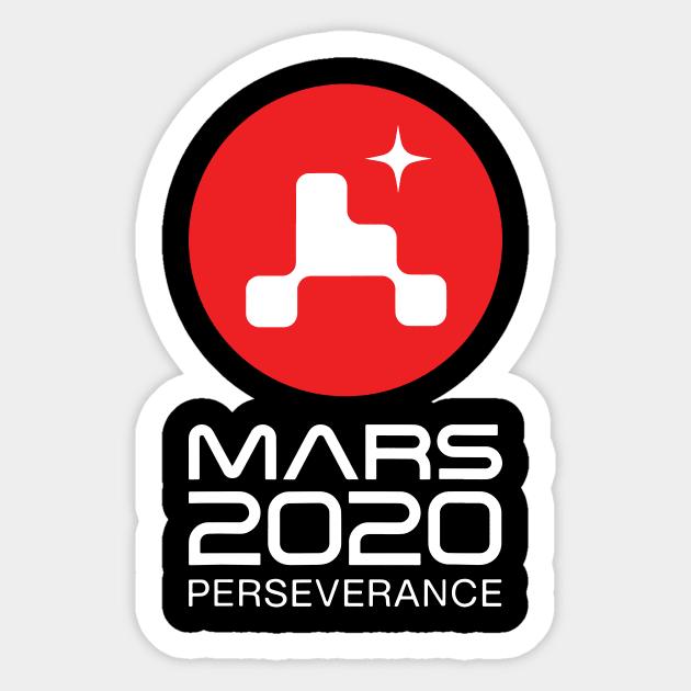 Mars 2020 Perseverance Rover Mission Patch Logo JPL Insignia Sticker by ArchmalDesign